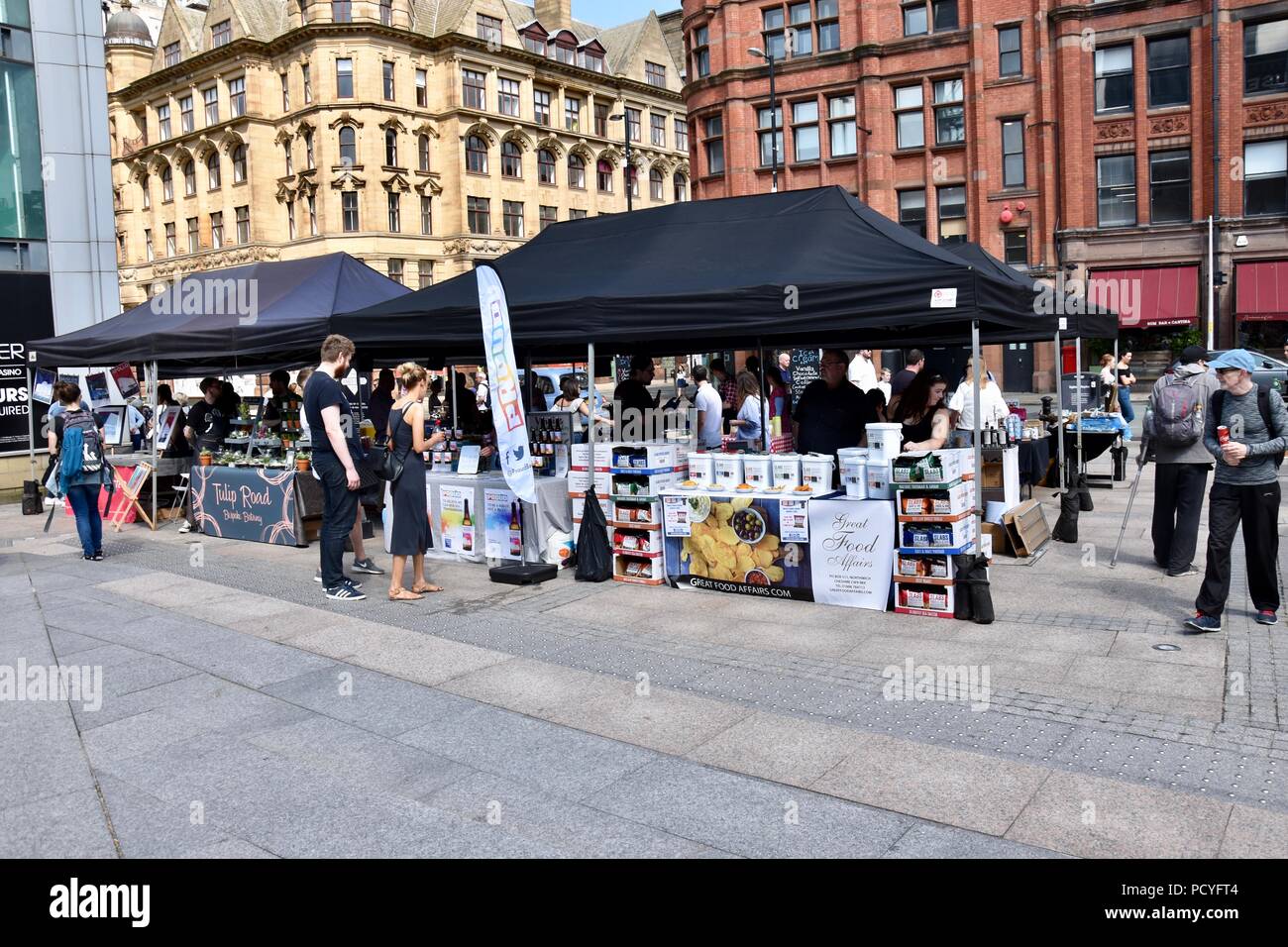 Manchester Street Market, Mai 2018 Banque D'Images