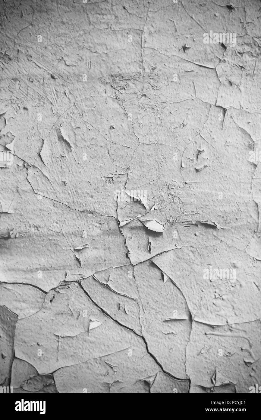 Ancienne peinture sur le mur fissuré Banque D'Images