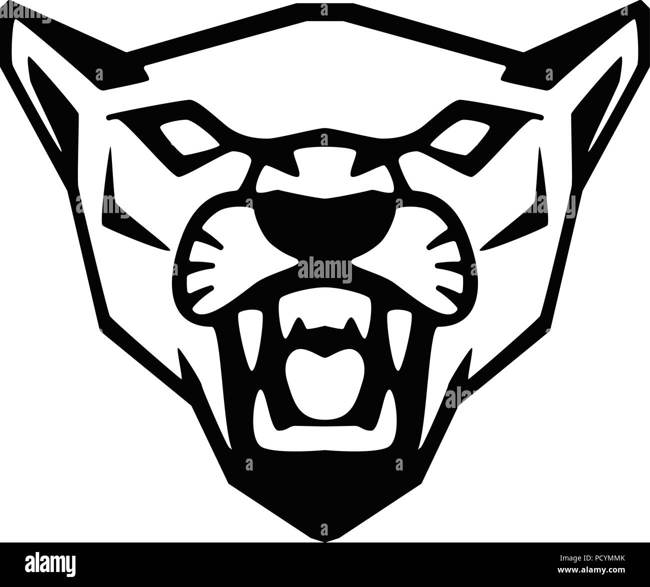 Puma signe de tête. L'élément de conception pour l'équipe de sport logo,  emblème, insigne, mascot. Vector illustration Image Vectorielle Stock -  Alamy