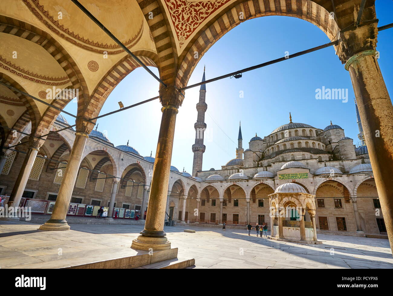 La mosquée bleue, Istanbul, Turquie Banque D'Images