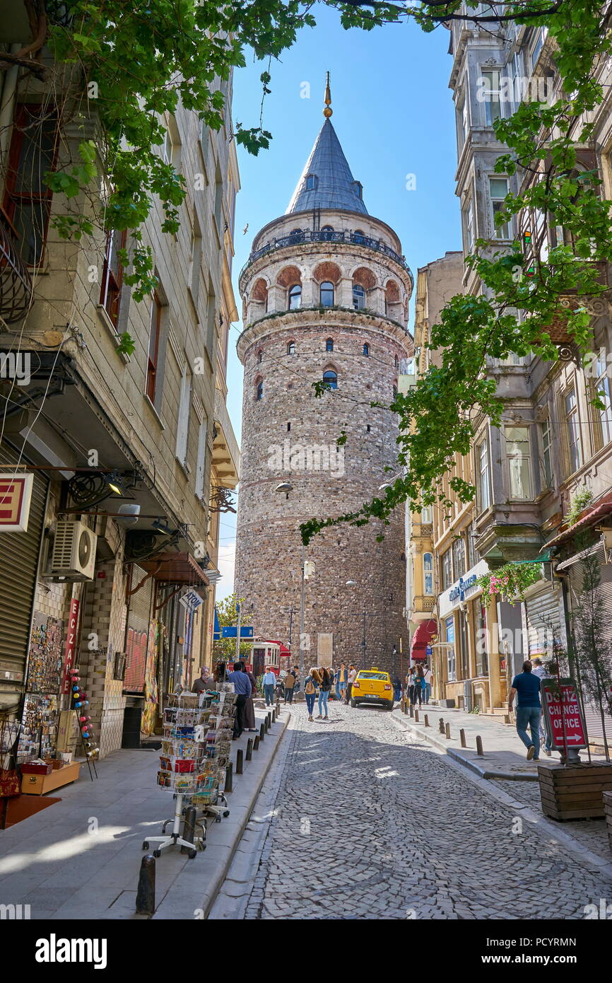 La tour de Galata, Istanbul, Turquie Banque D'Images