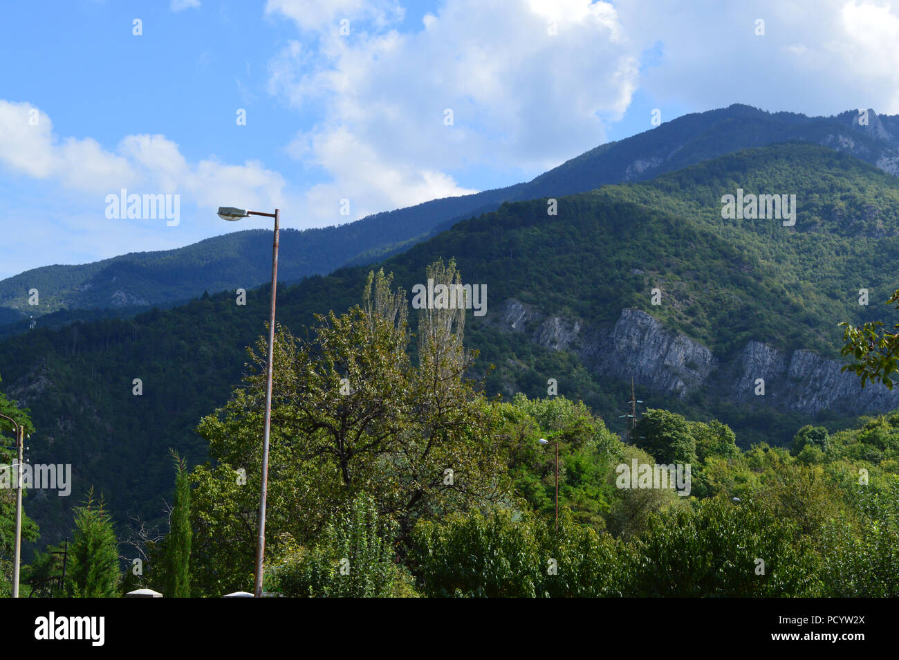 Paysages autour de Bachkovo Monastery "Assomption de la Sainte Vierge" Banque D'Images