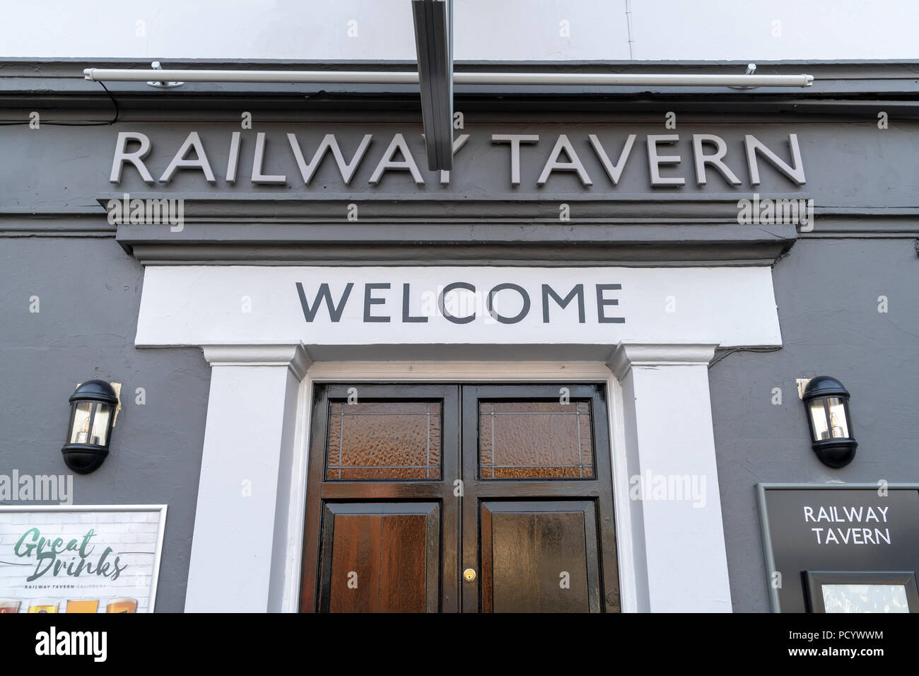Taverne ferroviaire public house Banque D'Images