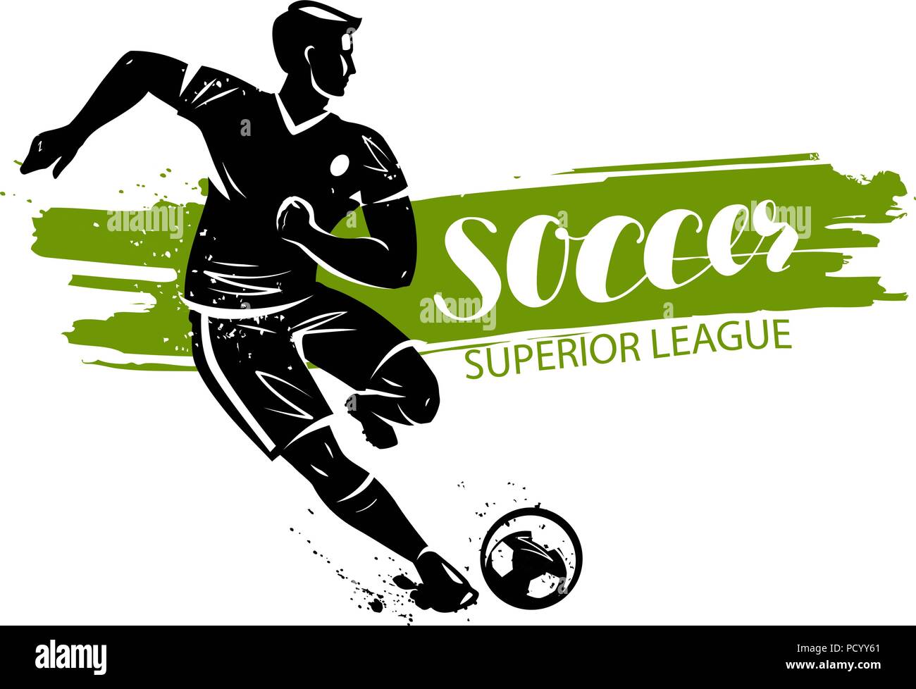 Bannière de soccer. Sport concept. Vector illustration Illustration de Vecteur