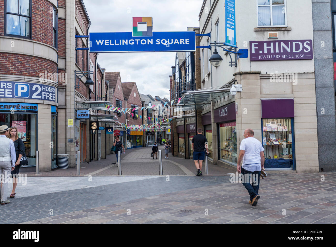 Wellington Square Shopping Precinct à Stockton-on-Tees, Angleterre, RU Banque D'Images