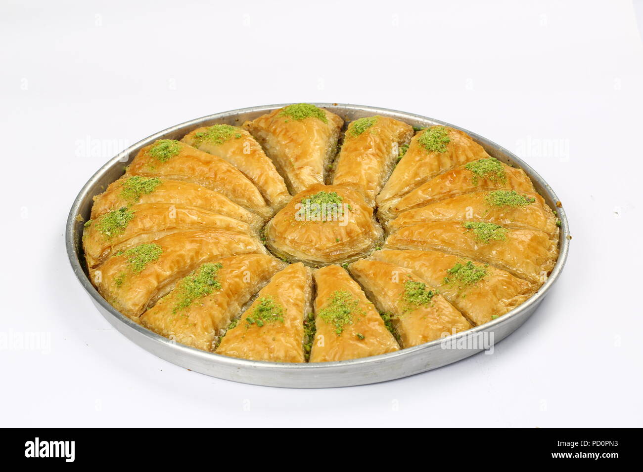 Baklava dessert turc traditionnel à la Pistache - Havuc Dilim Baklava Banque D'Images