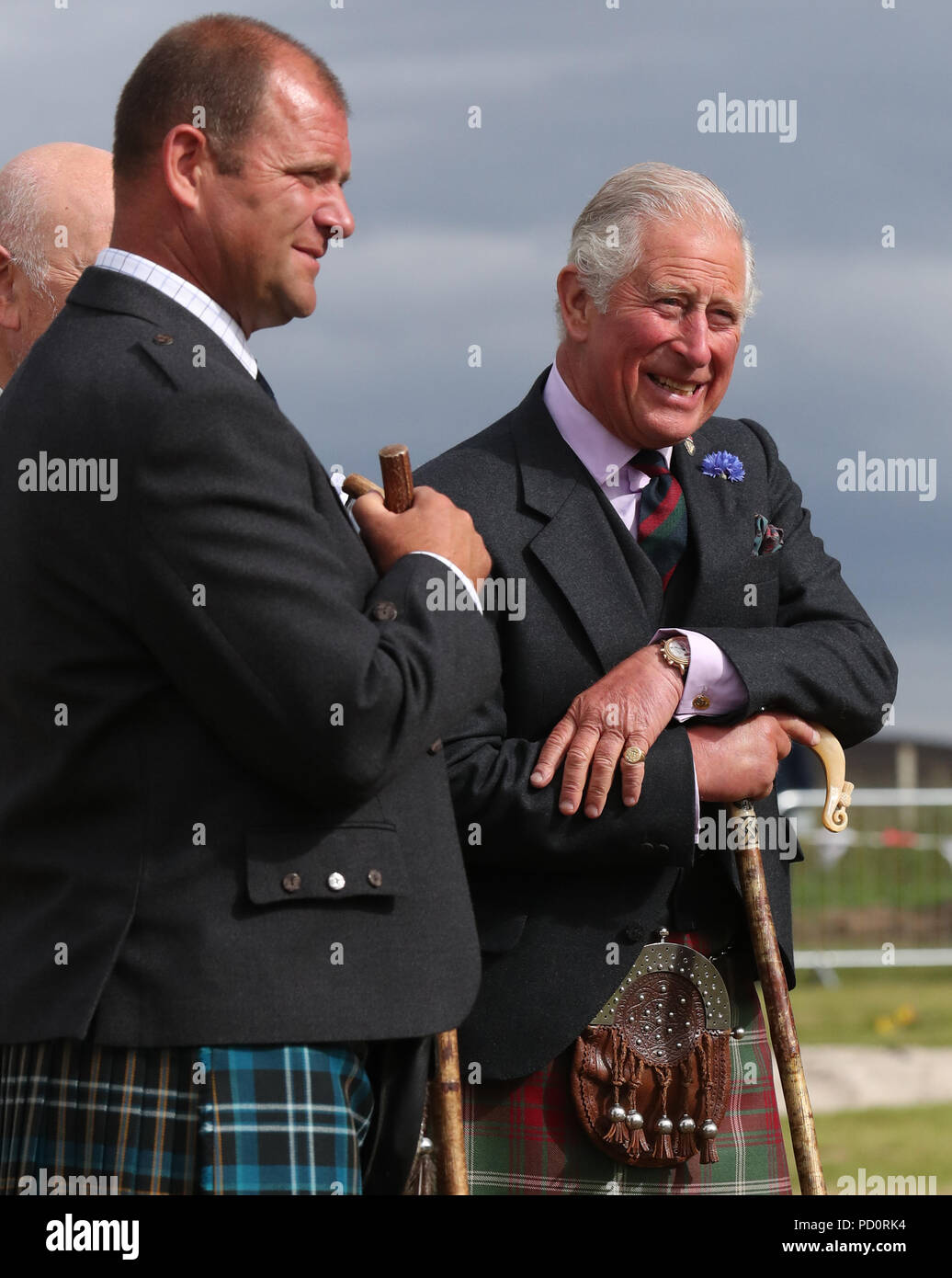 Le duc de Rothesay comme il assiste à l'Mey Highland Games à John O'Groats à Caithness Banque D'Images