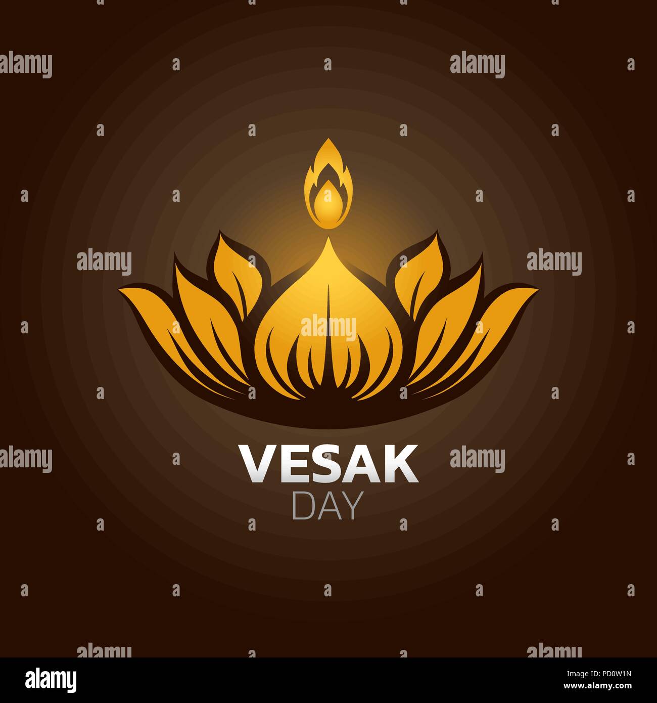 Journée du Vesak icône concevoir, vector illustration Illustration de Vecteur