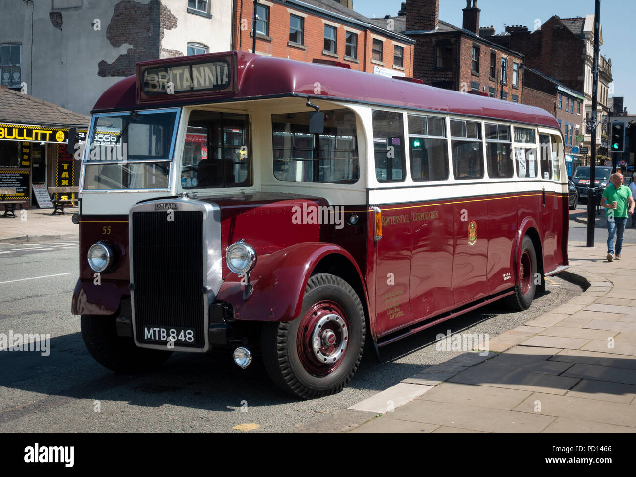 Rawtenstall Transport Corporation 5 Bus à Bury, Angleterre. Banque D'Images