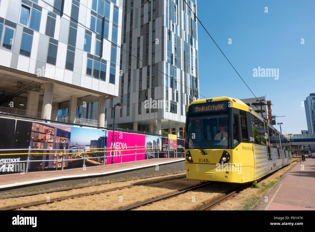 De nouveaux immeubles de grande hauteur en construction à MediaCityUK Banque D'Images