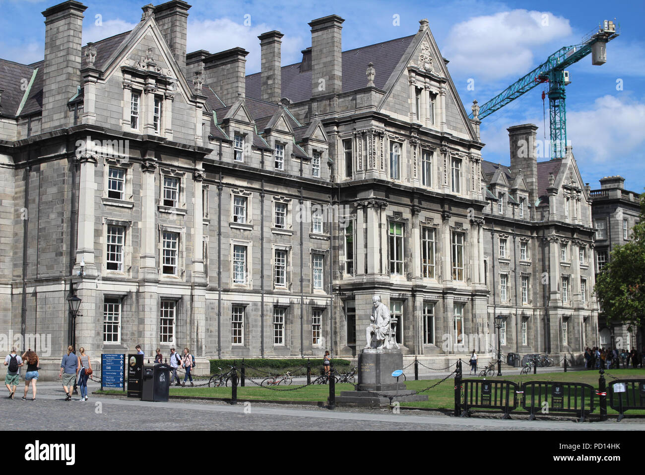 Trinity, College, Dublin, Irlande. Le Graduate Memorial Building, les installations comprennent des salles de conférences, des salles de débat et des salles de comité. Banque D'Images