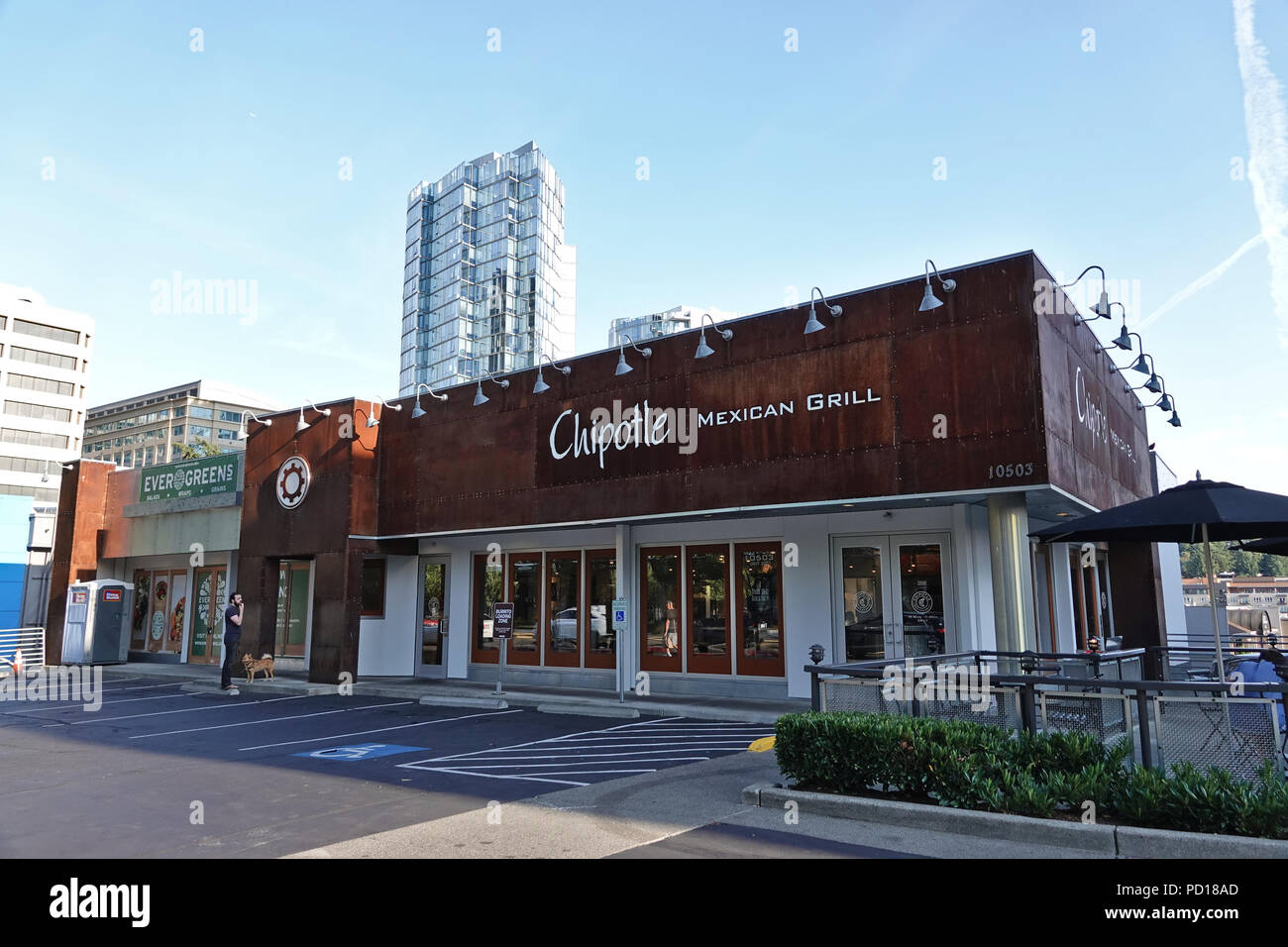 Restaurant Chipotle Mexican Grill à Bellevue, Australie occidentale, États-Unis; août 2018 Banque D'Images