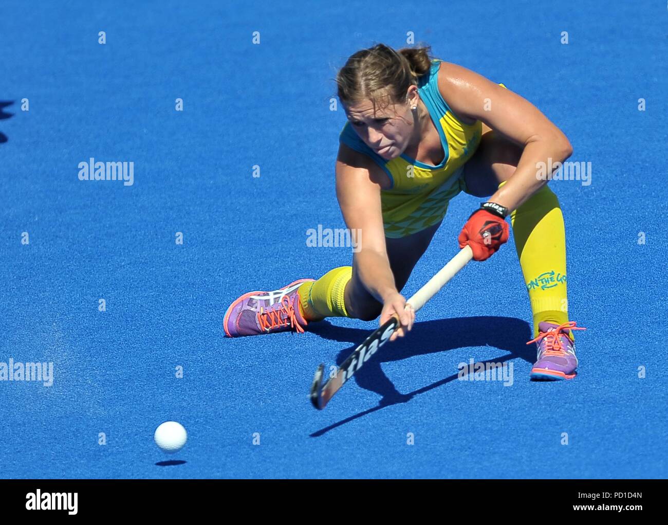 Londres, Royaume-Uni. Le 05 août, 2018. Nobbs Kaitlin (AUS). Australie / Espagne. Match 35. La médaille de bronze. Womens Hockey World Cup 2018. Lee Valley hockey centre. Queen Elizabeth Olympic Park. Stratford. Londres. UK. 05/08/2018. Credit : Sport en images/Alamy Live News Banque D'Images