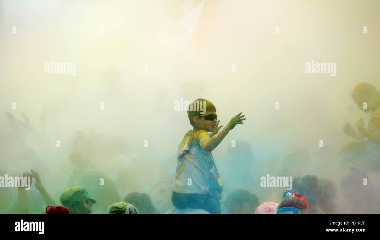 La Color Run, également connu sous le nom le plus beau 5k sur la planète Banque D'Images
