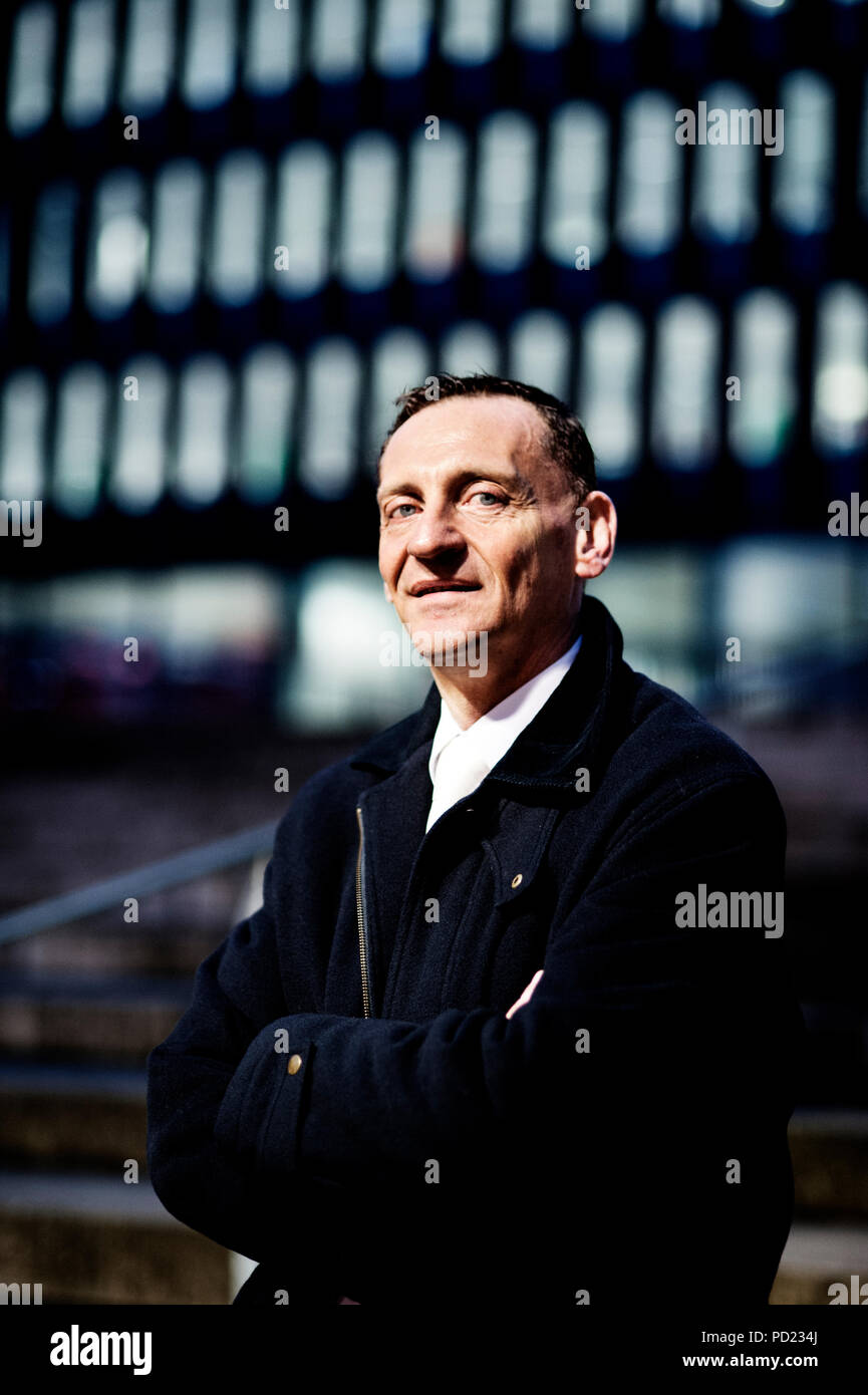 Alain Thielemans, Responsable informatique au CMN Construction company (Belgique, 05/12/2014) Banque D'Images