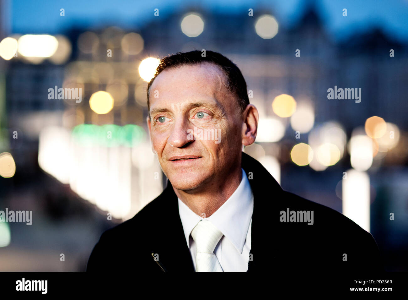 Alain Thielemans, Responsable informatique au CMN Construction company (Belgique, 05/12/2014) Banque D'Images