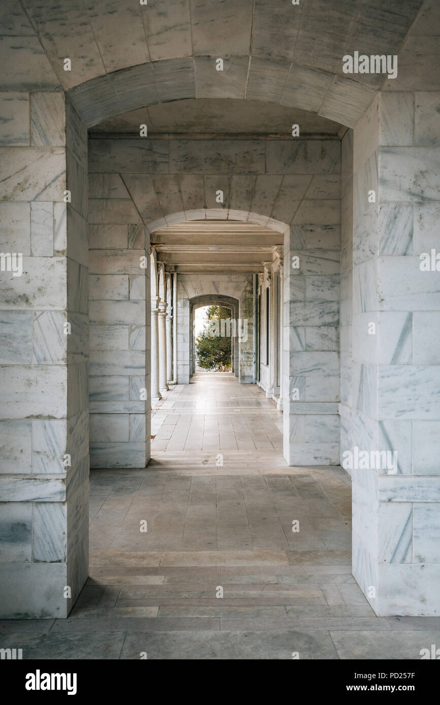 Arches extérieures de Swannanoa Palace à Charlottesville, en Virginie Banque D'Images