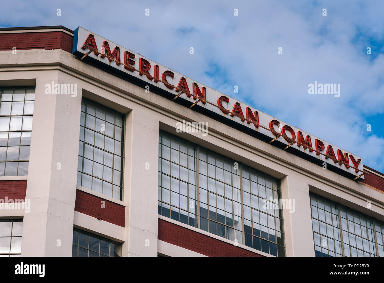 L'American Can Company à Canton, Baltimore, Maryland Banque D'Images