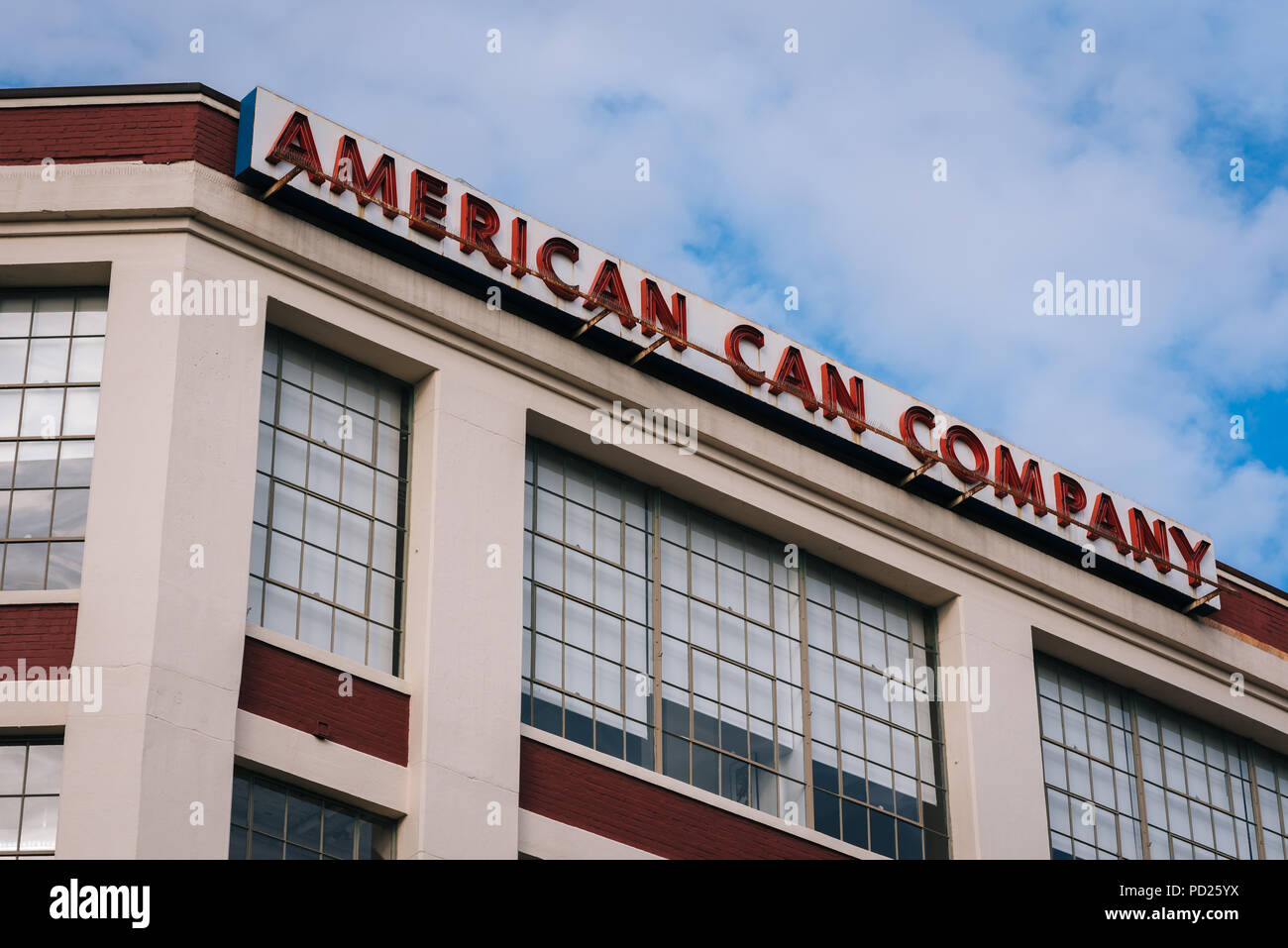 L'American Can Company à Canton, Baltimore, Maryland Banque D'Images