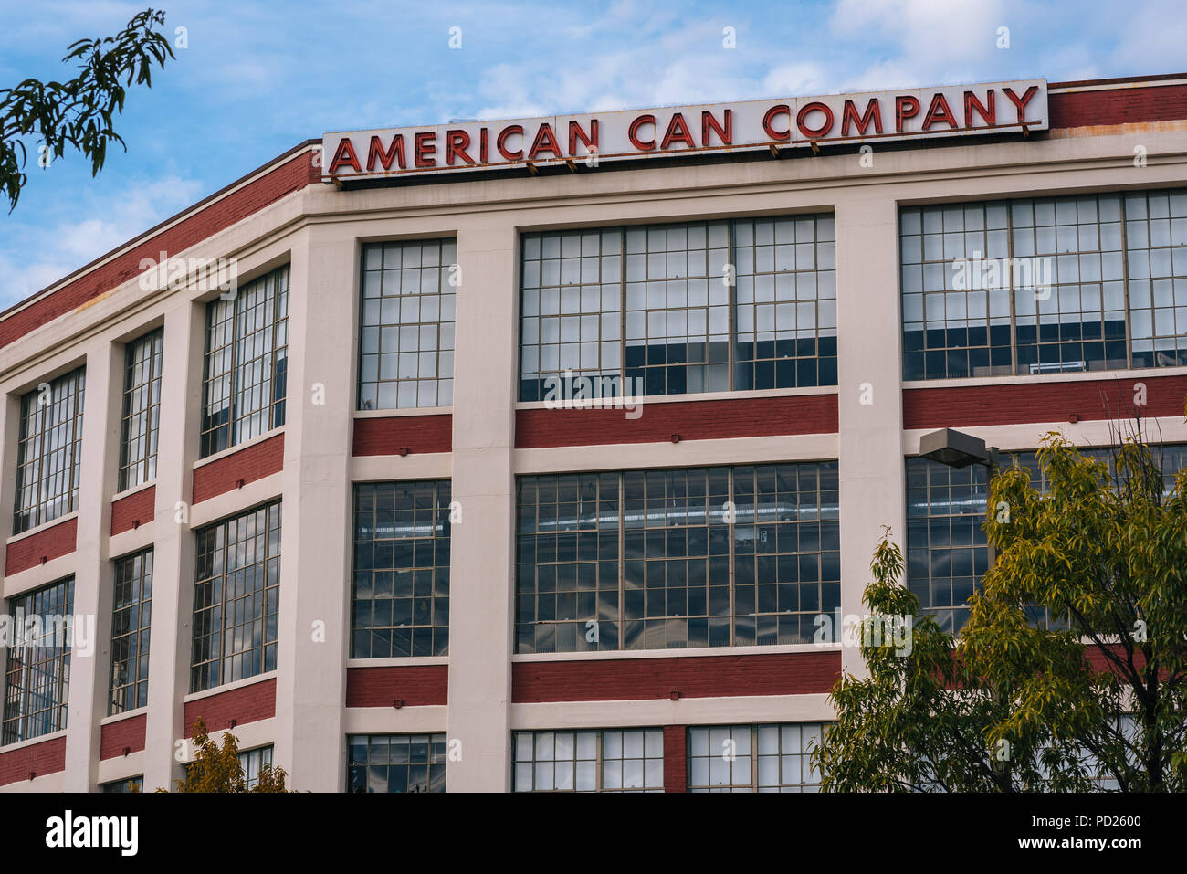 L'American Can Company à Canton, Baltimore, Maryland Banque D'Images