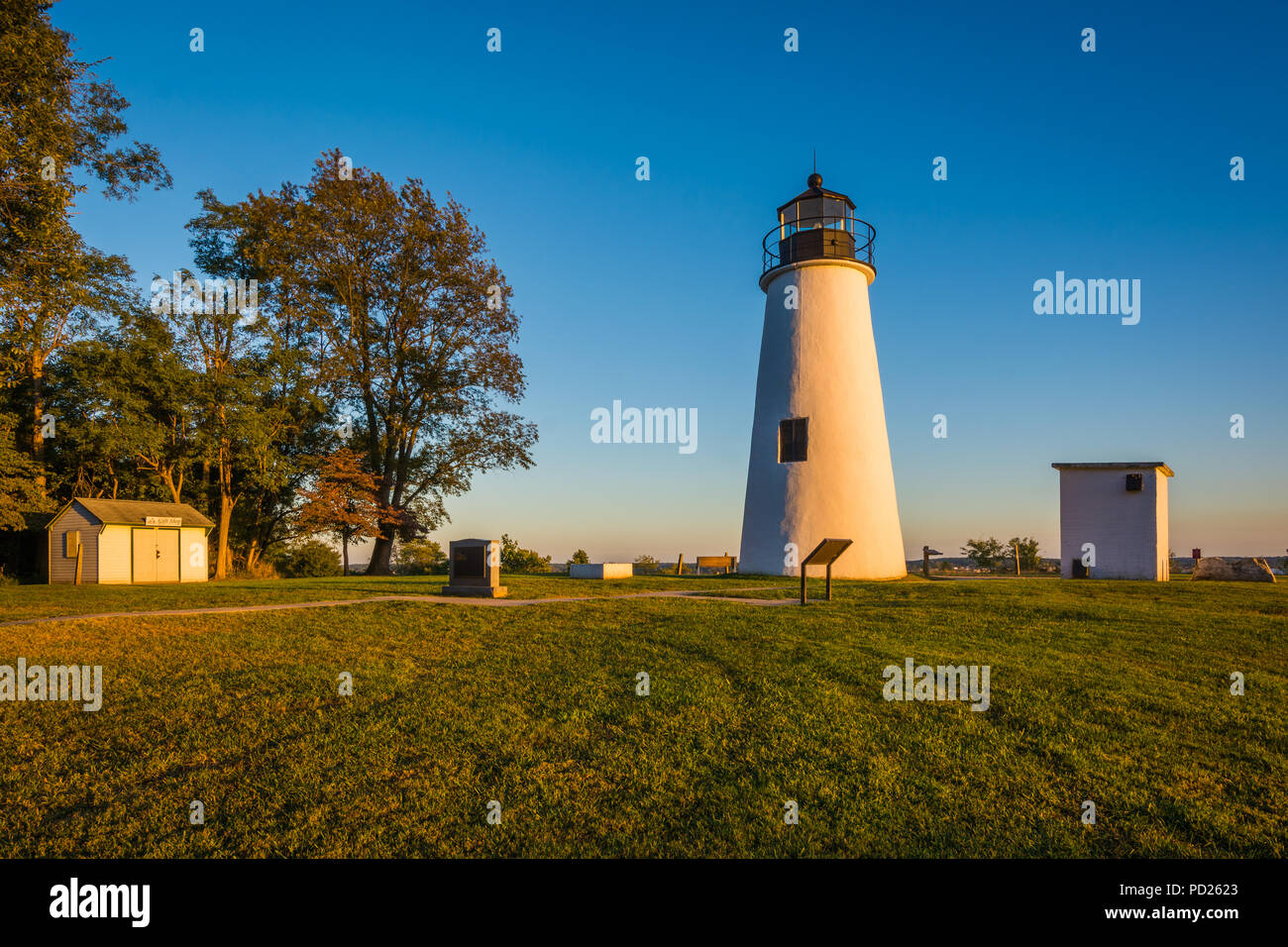 La Turquie Point Lighthouse, à Elk Neck State Park, Maryland Banque D'Images