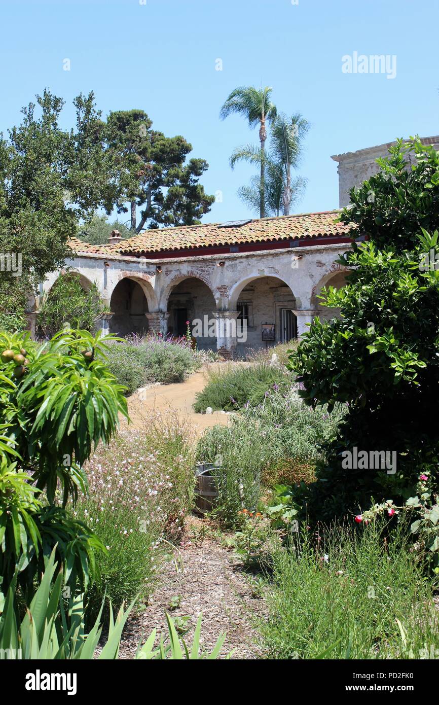 La mission de San Juan Capistrano, Californie Banque D'Images