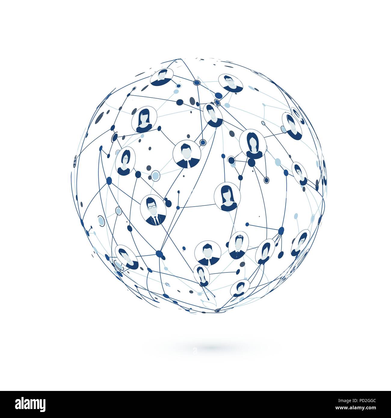 World Wide Web. Réseau social. Résumé La texture du réseau mondial. Vector illustration Illustration de Vecteur