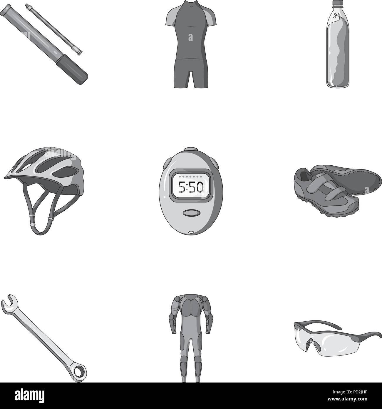 Sac à dos, vélo,porte-documents,collection,vélo,coudes,lampe,gants,lunettes,lunettes,,casque,flexible,icône icônes,illustration,isolé,Key,genouillères,logo,éclairage,objet,monochrome,Protection,réflecteurs,pompe,réparer,set,shoes,signer,chaussures,chronomètre,symbole,bouteille d'eau,web,vecteurs vecteur, , Illustration de Vecteur