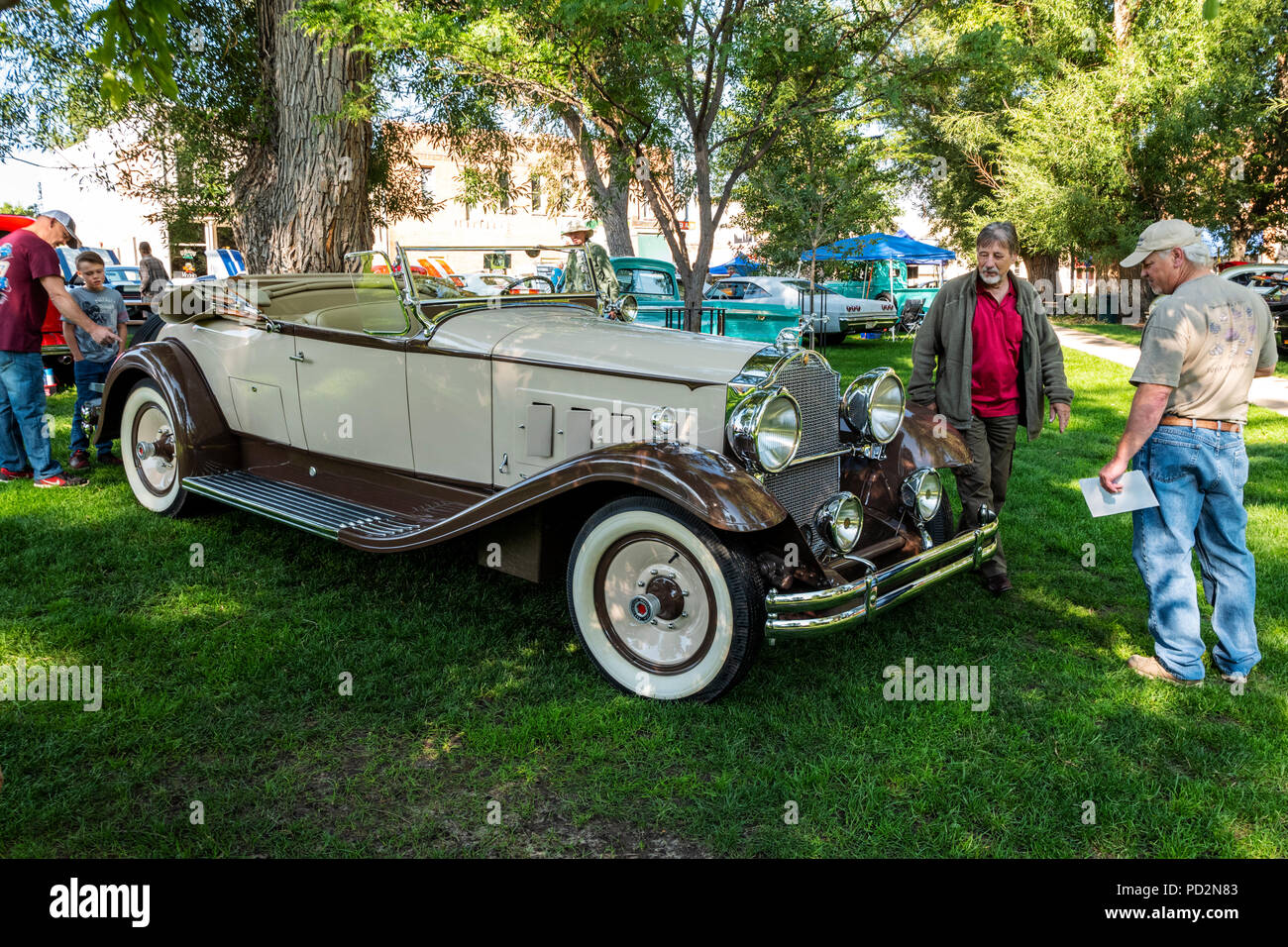 1931 Packard Antique Roadster convertible ; Ange de Shavano Car Show, collecteur de fonds pour Chaffee Comté Recherche & sauvetage sud, Salida, Colorado, USA Banque D'Images