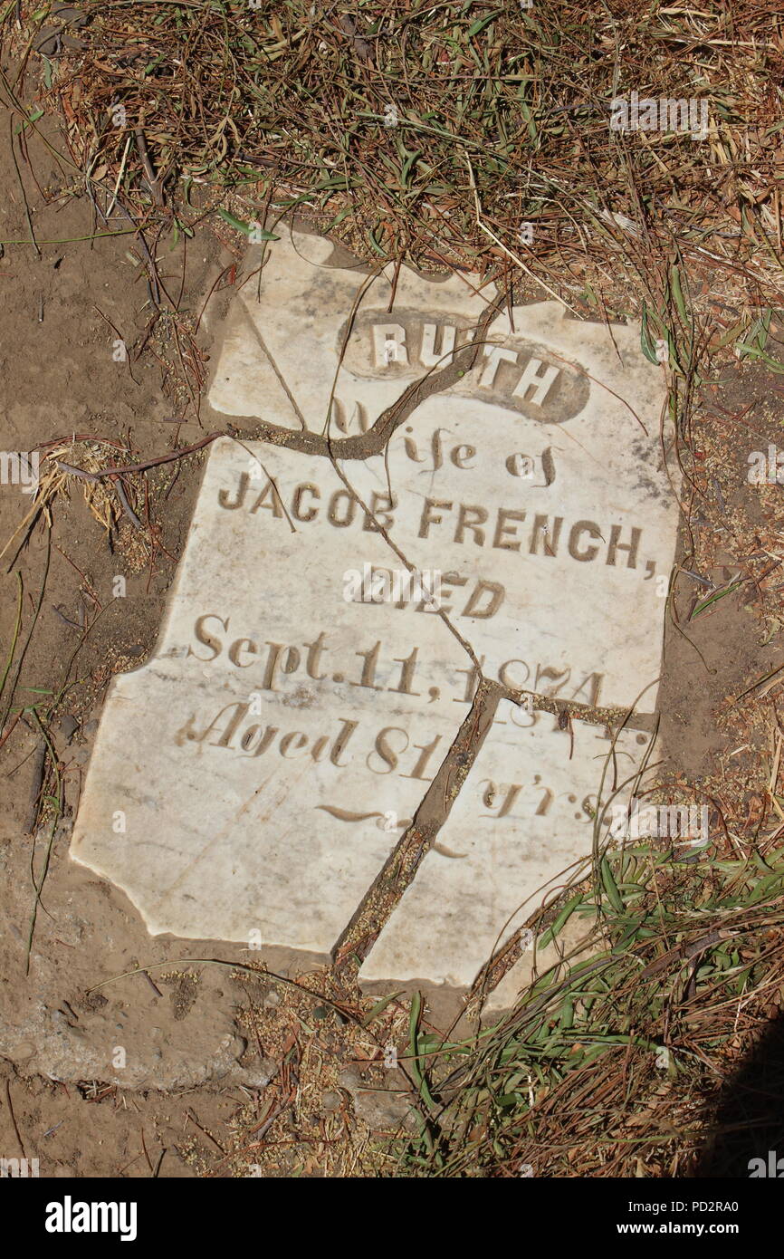 Rose Hill Cemetery, Black Diamond Mines Regional Preserve et Antioch, Californie Banque D'Images