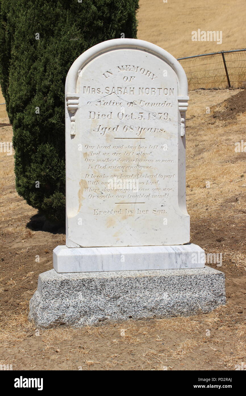 Rose Hill Cemetery, Black Diamond Mines Regional Preserve et Antioch, Californie Banque D'Images