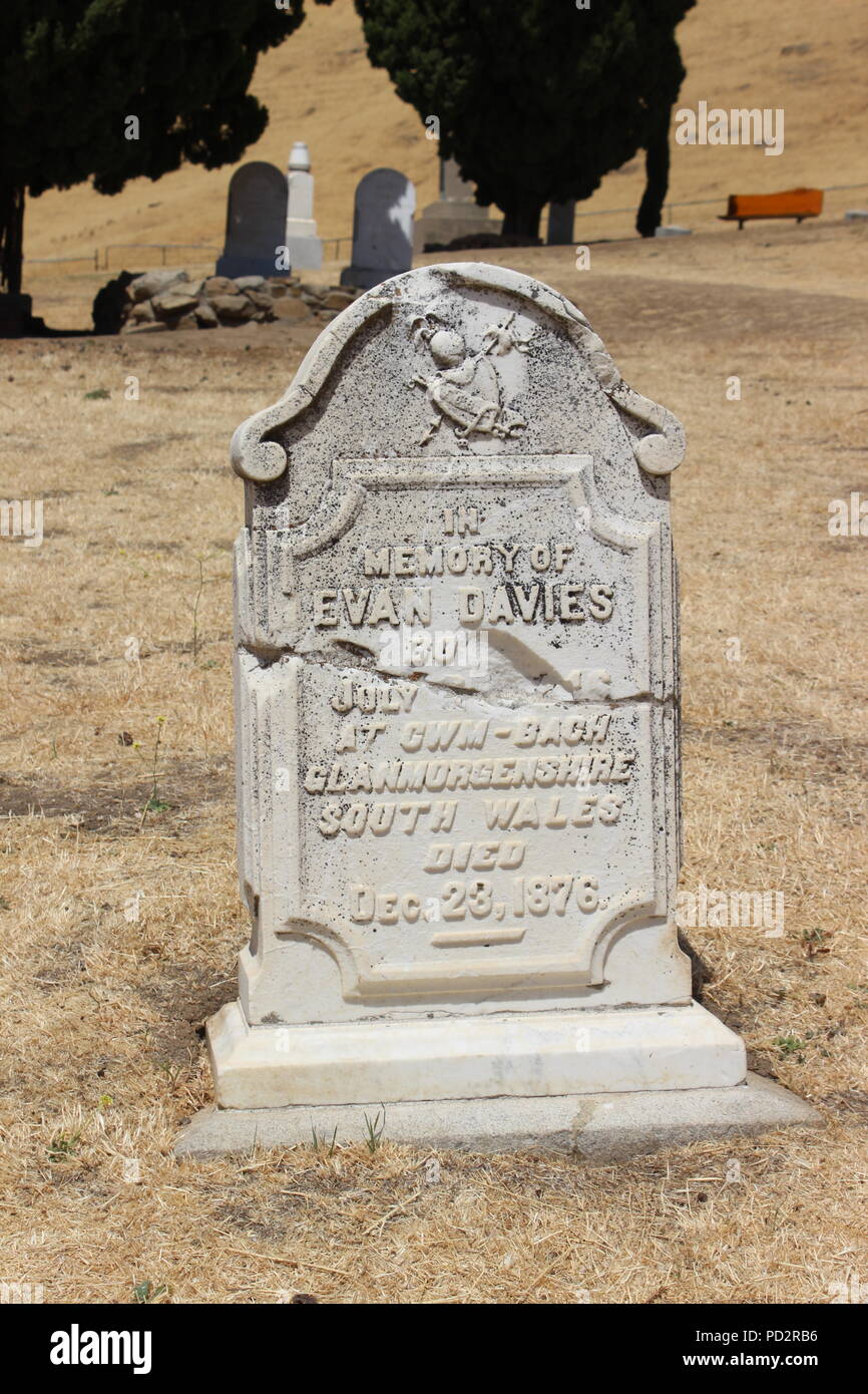 Rose Hill Cemetery, Black Diamond Mines Regional Preserve et Antioch, Californie Banque D'Images