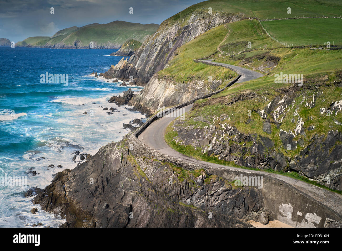 Coumeenole Beach, Slea Head Drive, Dingle, Kerry, Irlande Banque D'Images