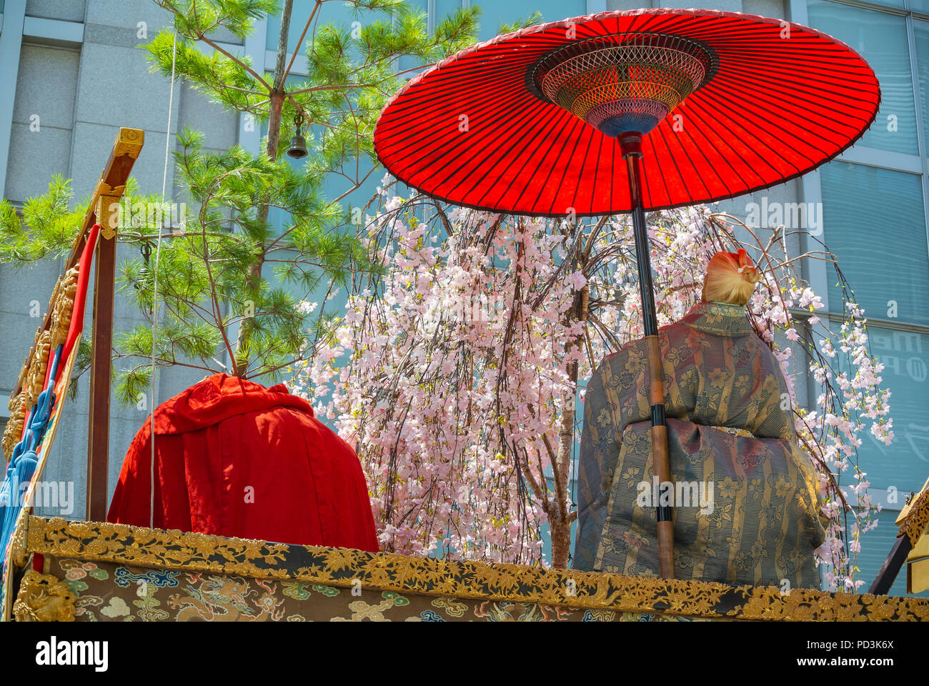 Détails de Mikoshi japonais au Gion Matsuri, Kyoto, Japon, 2018 Banque D'Images