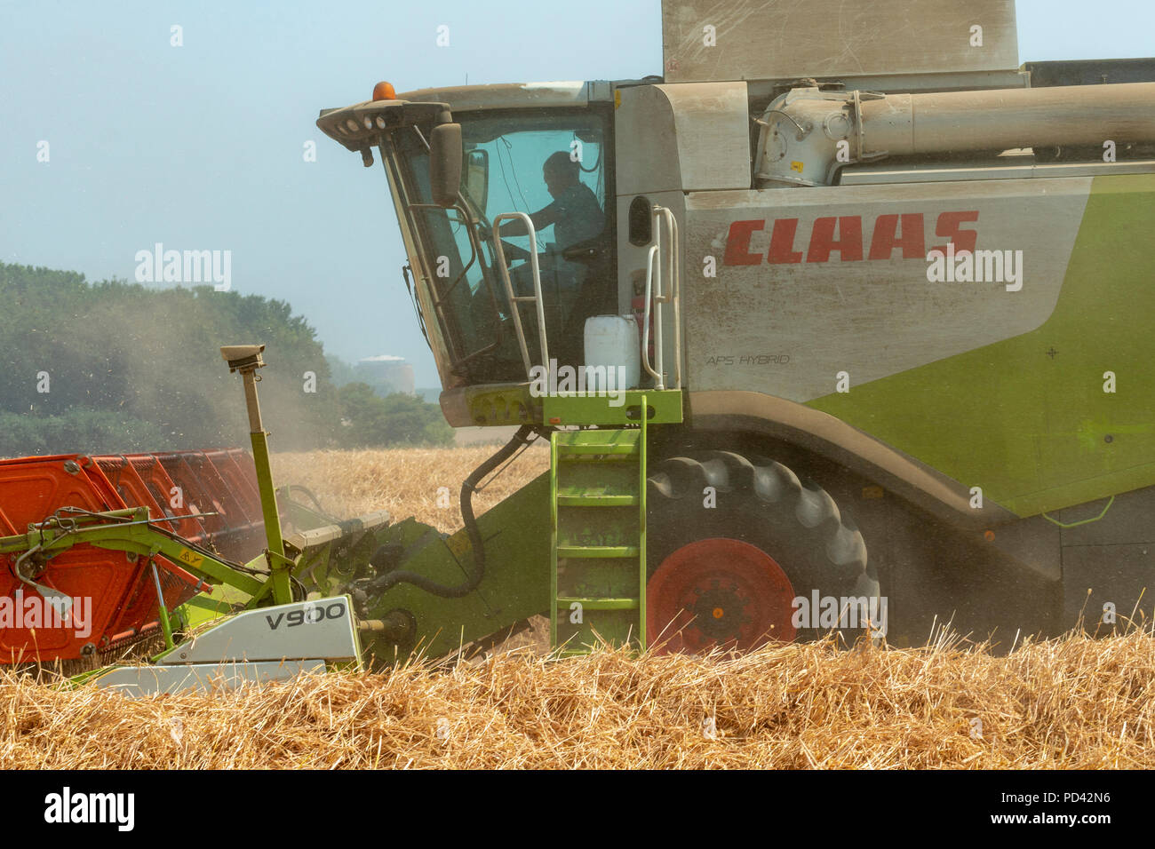 Rendmt Lexion 740 hacheuse de mélangeur de classe Banque D'Images