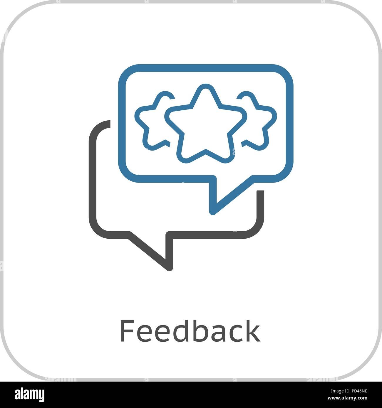 L'icône de la ligne de commentaires. Illustration de Vecteur