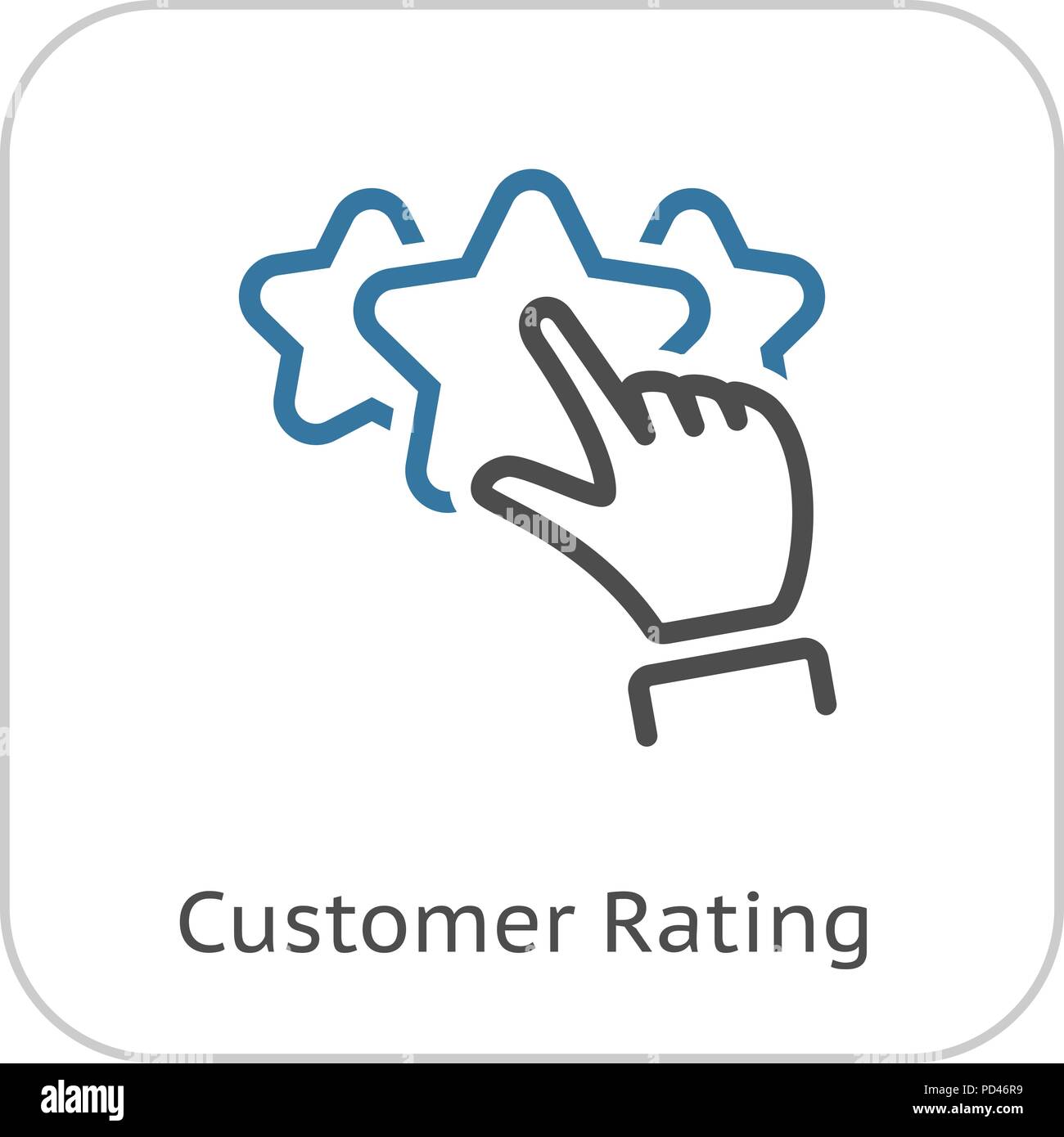 L'icône de la ligne de meilleur choix. Illustration de Vecteur