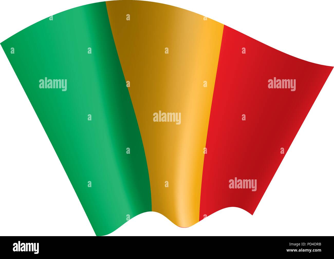 Mali drapeau. Vector Illustration de Vecteur