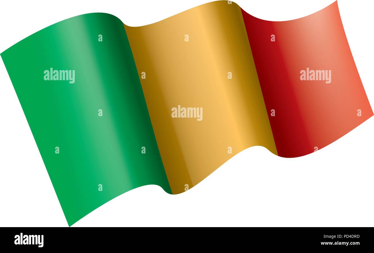 Mali drapeau. Vector Illustration de Vecteur