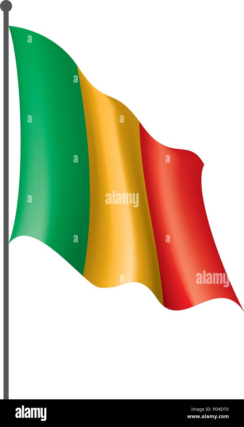 Mali drapeau. Vector Illustration de Vecteur
