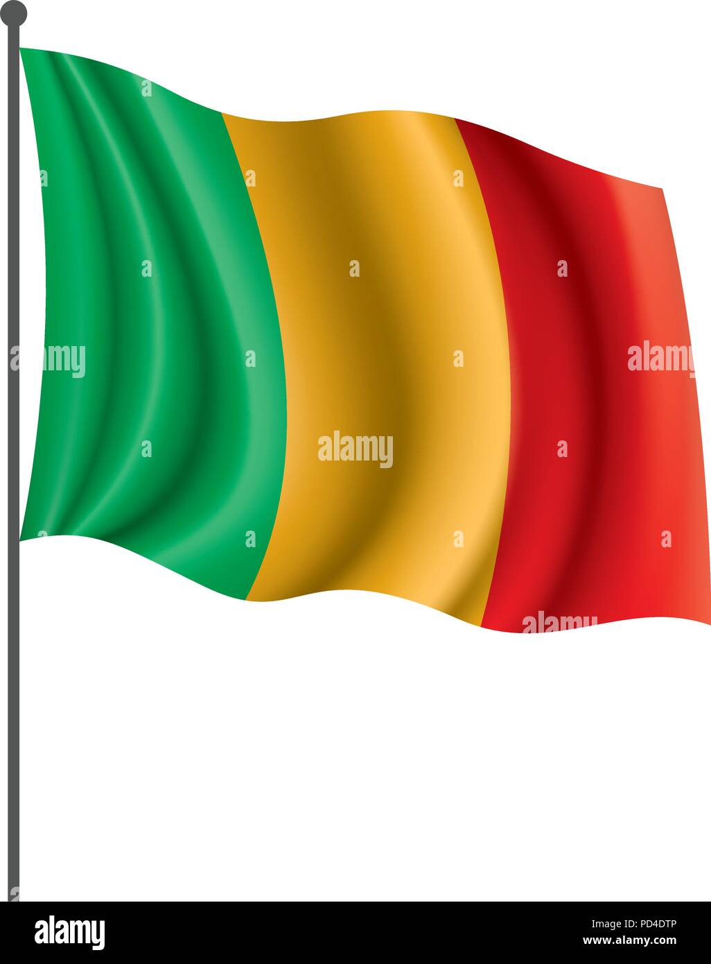 Mali drapeau. Vector Illustration de Vecteur