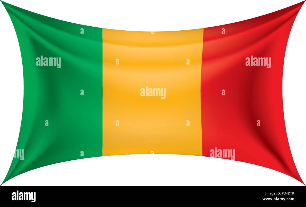 Mali drapeau. Vector Illustration de Vecteur