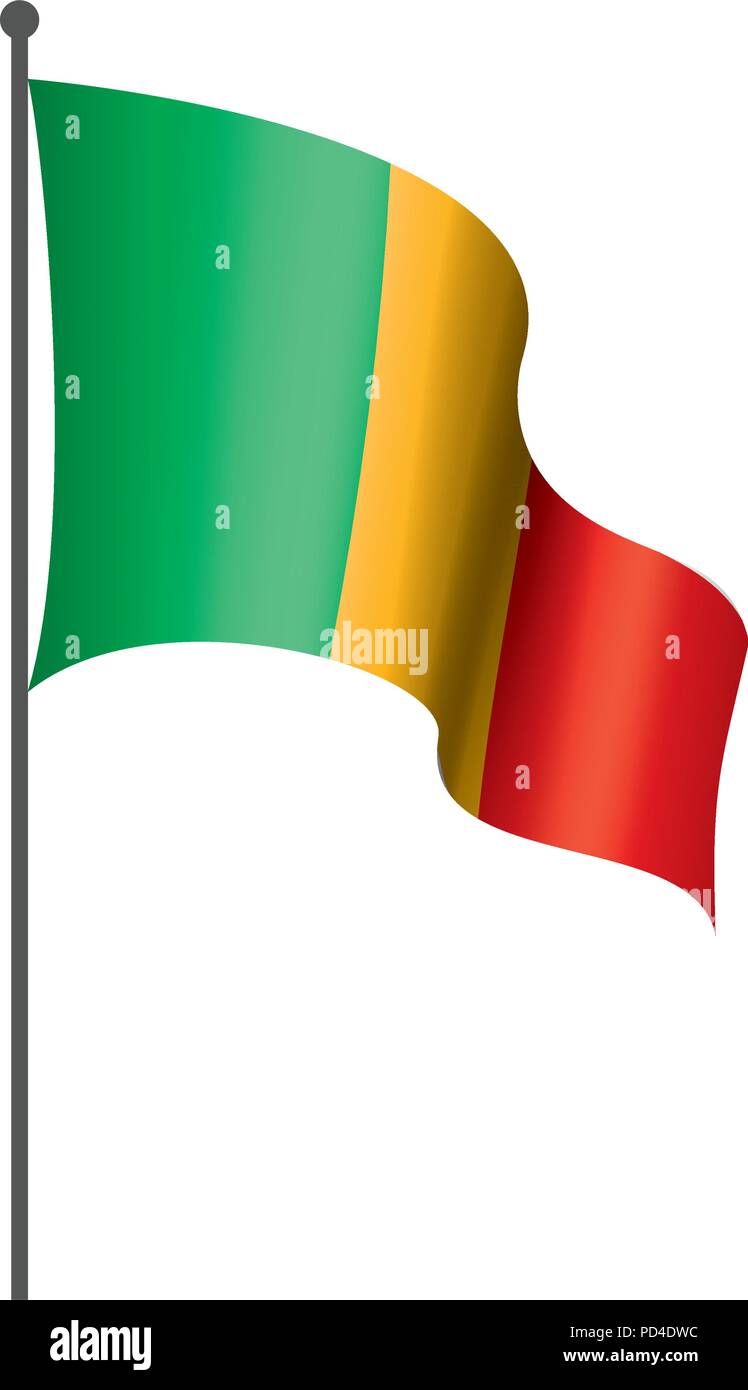 Mali drapeau. Vector Illustration de Vecteur