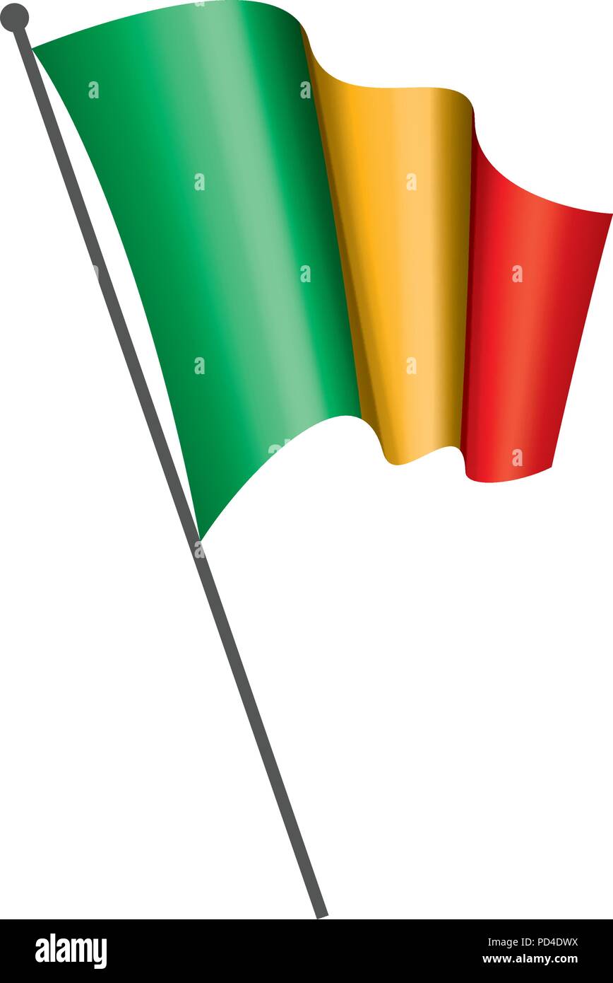 Mali drapeau. Vector Illustration de Vecteur