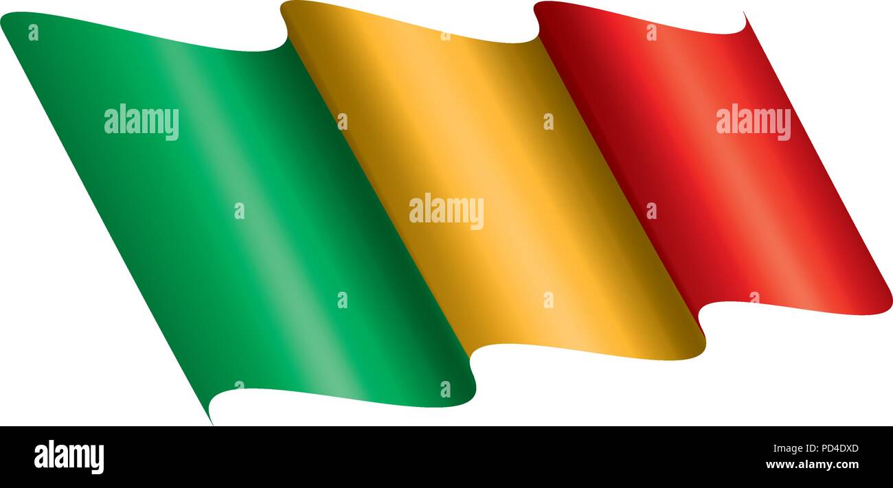 Mali drapeau. Vector Illustration de Vecteur