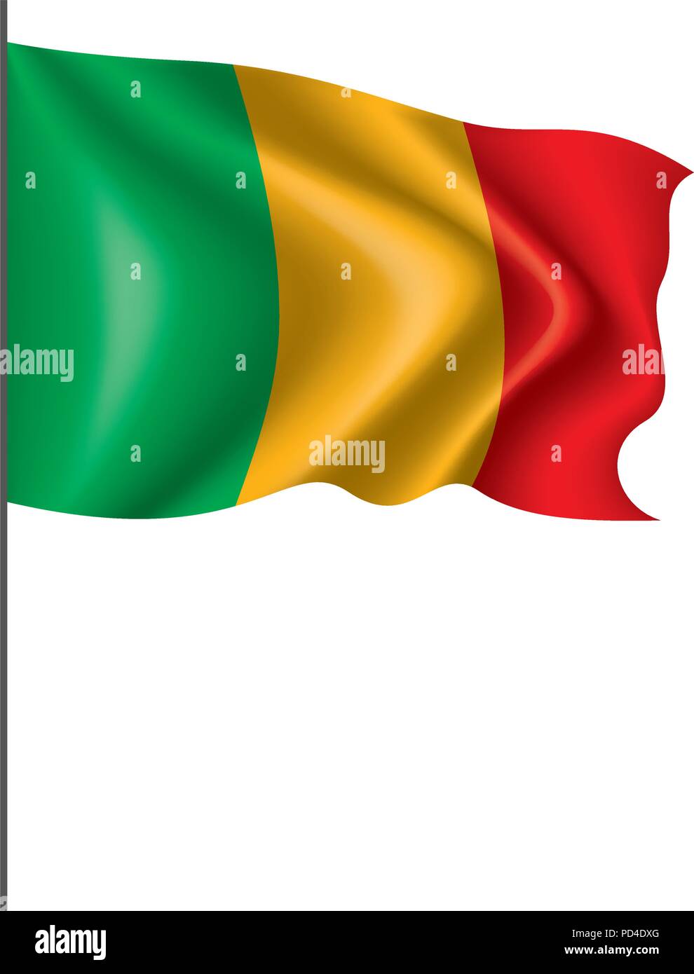Mali drapeau. Vector Illustration de Vecteur