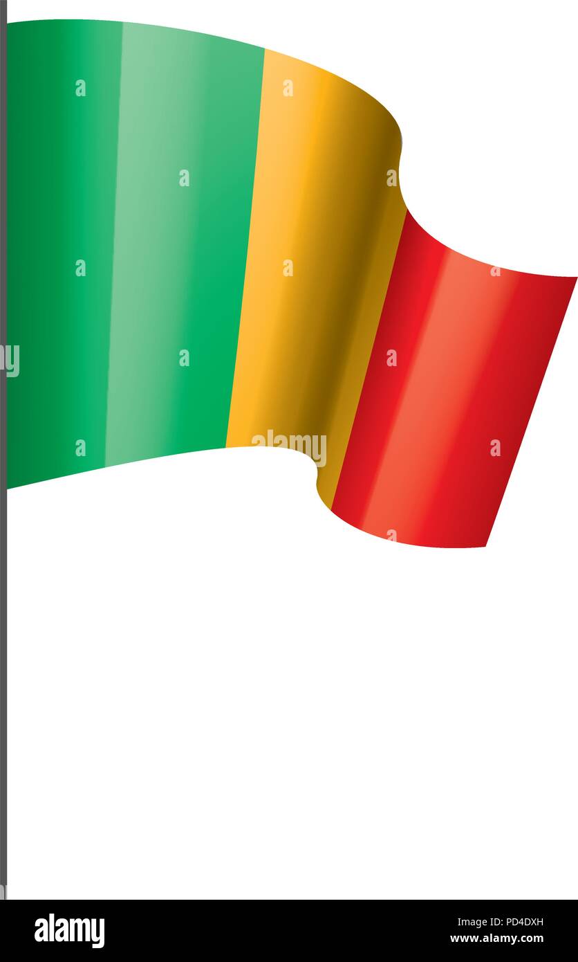 Mali drapeau. Vector Illustration de Vecteur