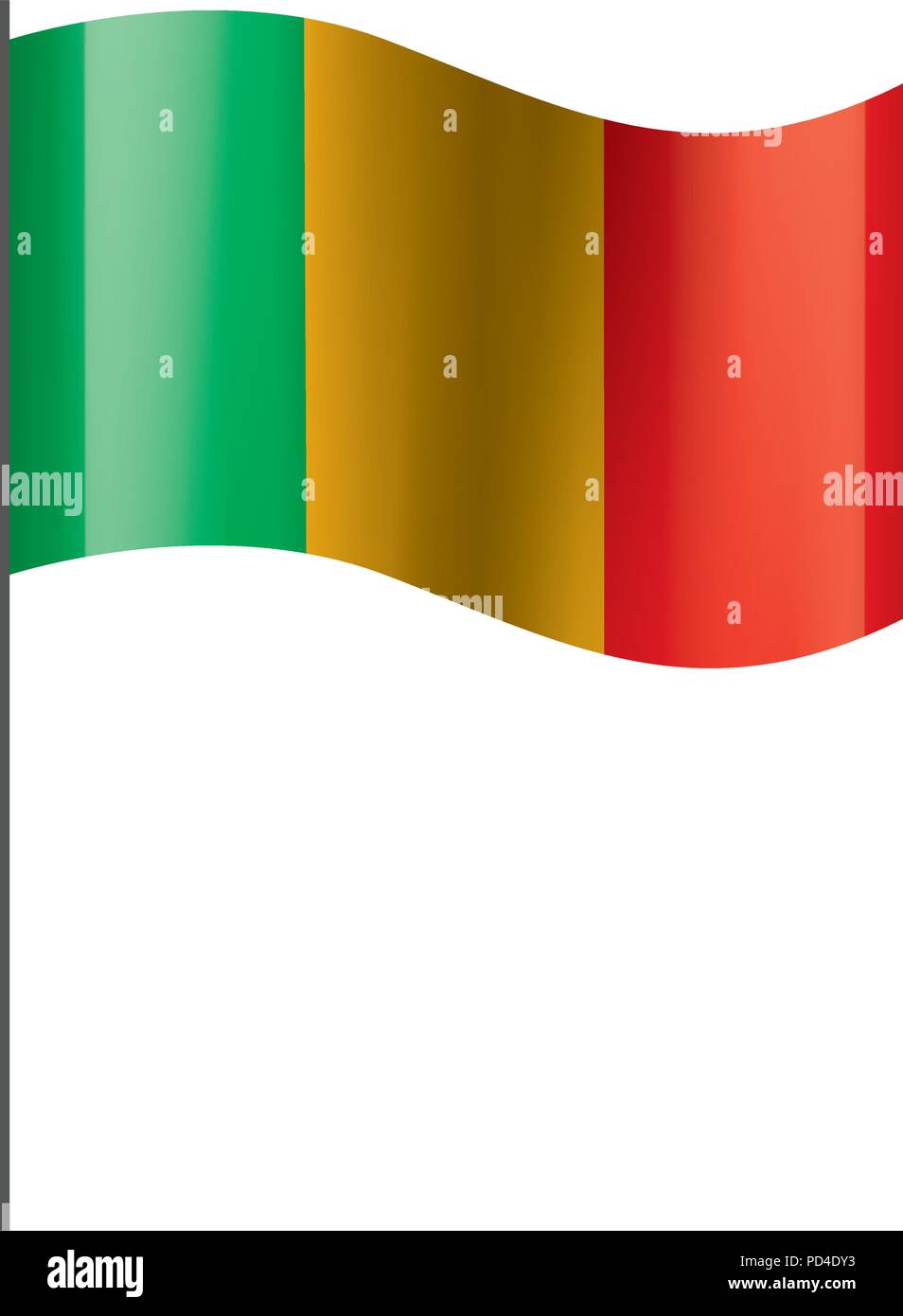 Mali drapeau. Vector Illustration de Vecteur