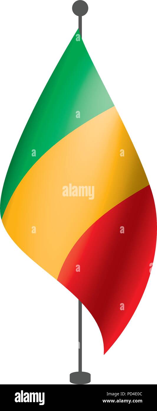 Mali drapeau. Vector Illustration de Vecteur