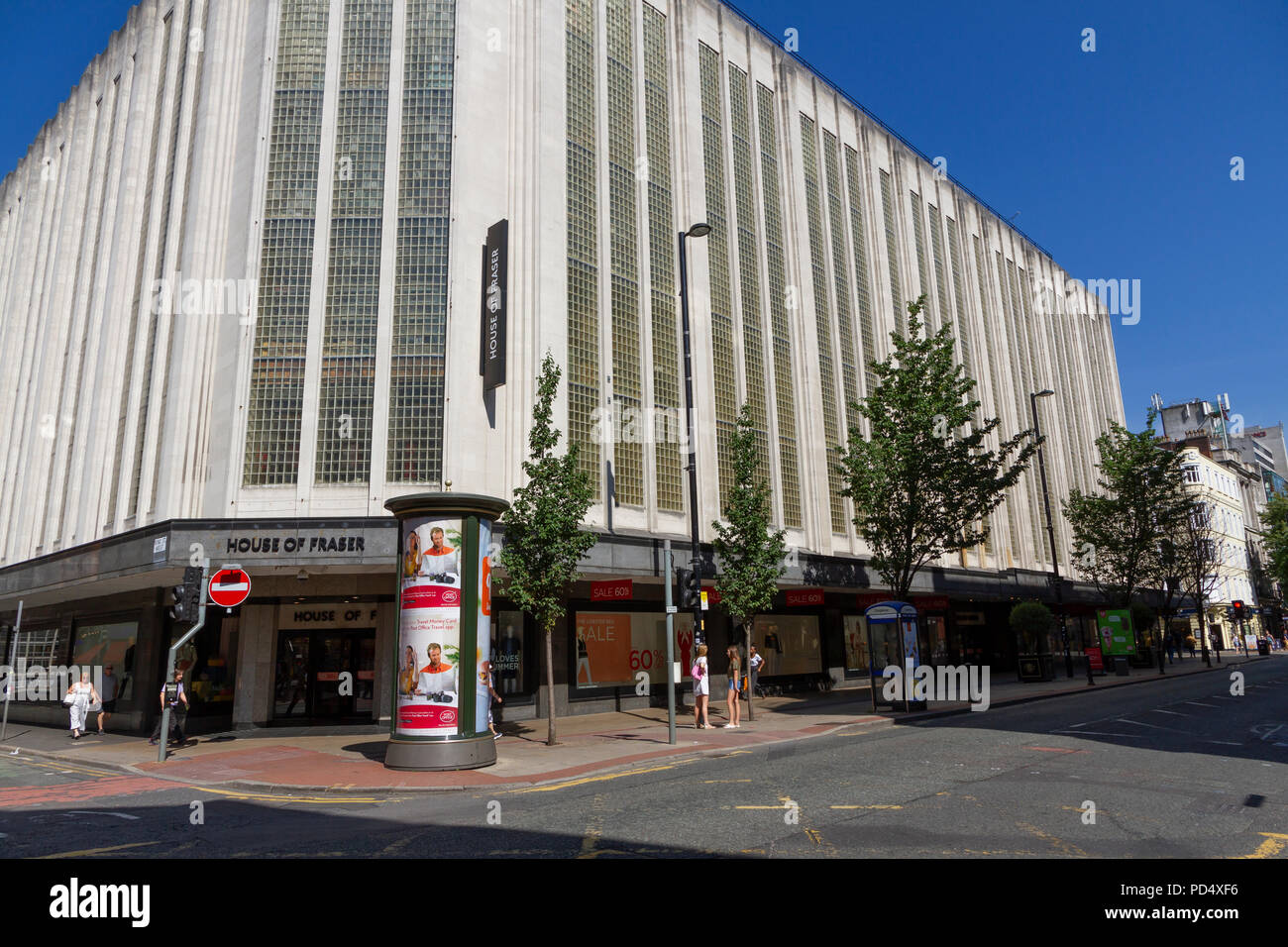 House of Fraser sur Deansgate, Manchester, Royaume-Uni. Banque D'Images